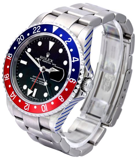 2005 used rolex gmt master ii black 16710|rolex gmt pepsi 16710.